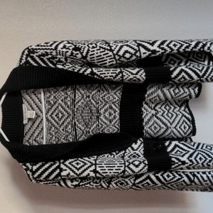 Black and white sweater